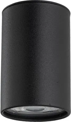 Produktbild von Deckenleuchte Metall D: 5 cm rund Aufputz Schwarz GU10 Spot Lampe Decke Spot Leuchte Decke