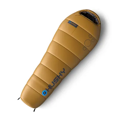 Obrázek produktu pro Husky mumiový spací pytel pro děti Merlot -10°C hořčice 2024 - 170 cm-žlutý
