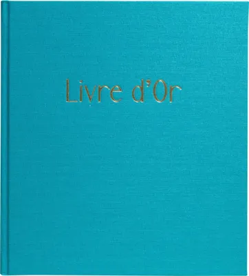 Image de Exacompta Livre d'or 140 pages tranche or Pop'N Co Cyan 47788E