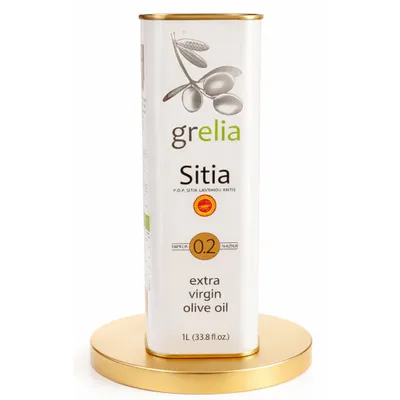 Zdjęcie produktu dla Grecka oliwa z oliwek extra virgin Grelia Sitia 0,2% 1 l puszka