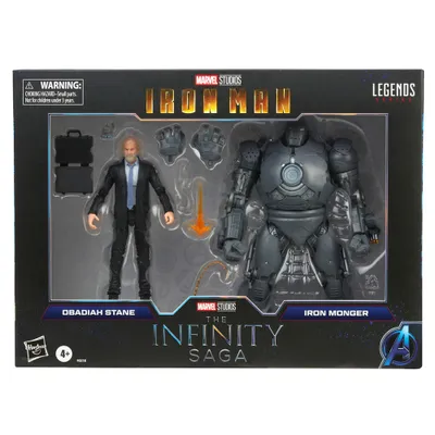 Zdjęcie produktu dla Marvel Legends Series Obadiah Stane & Iron Monger, 4 lat(a), Wielobarwny, Plastik