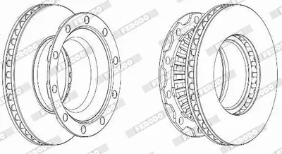 Immagine prodotto di Disco freno FERODO, modello FCR222A