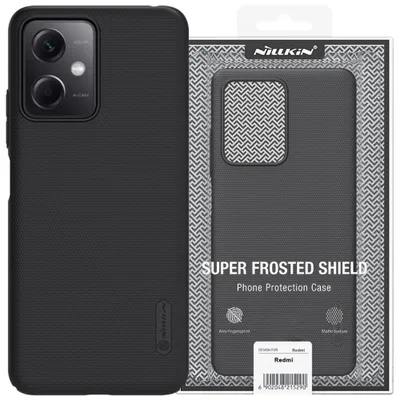 Zdjęcie produktu dla Nillkin Super Frosted Shield Etui Do Xiaomi Redmi Note 12 5G / Poco X5 5G Pokrowiec Na Telefon Czarne