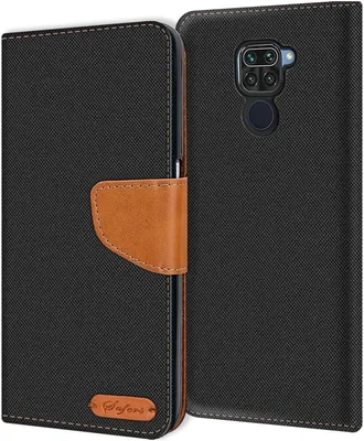 Obrázok produktu pre Puzdro na mobilný telefón Xiaomi Redmi Note 9 Case Wallet Flip Case Ochranný kryt Fabric Cover