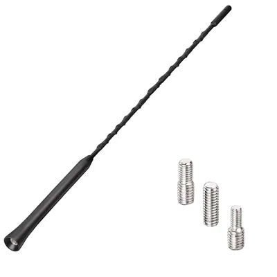 Produktbild von A45 Autoantenne FM / AM / DAB – 42 cm Dach-Stabantenne für Autoradio, 16V Gewinde inkl. Adapter
