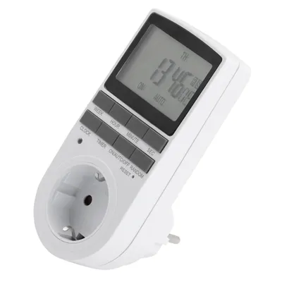 Zdjęcie produktu dla 2-pak - Cyfrowy timer McPower "WZ-10", 10 programów, 24-godzinny timer, 3680W