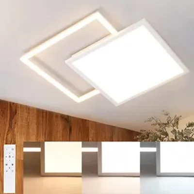 Zdjęcie produktu dla ZMH Ściemnialna lampa sufitowa LED Nowoczesne oświetlenie sufitowe 46W z motywem gwiaździstego nieba