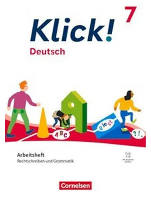 Immagine prodotto di Klick! Deutsch 7. Schuljahr - Ausgabe ab 2024 - Rechtschreiben und Grammatik - Arbeitsheft mit Lösungen und digitalen Medien