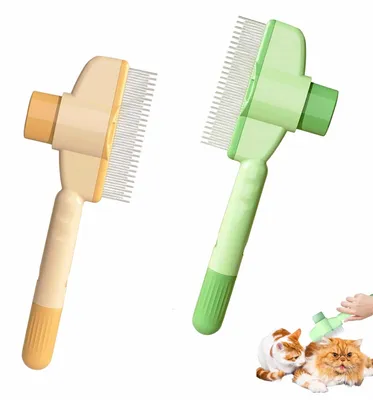 Produktbild von Set mit 2 selbst-reinigenden Bürsten für Katzen