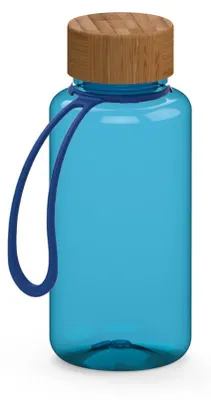 Image de Gourde « Natural » 700 ml avec dragonne - Gourde sans BPA et anti-fuites pour le sport, le travail et l'école  - bleu transparent/bleu