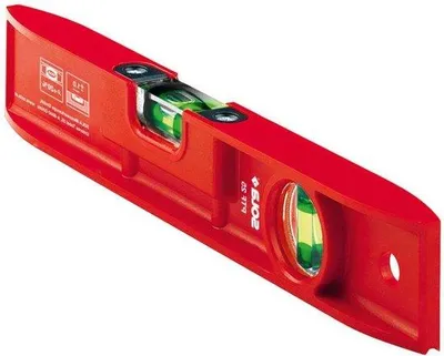 Immagine prodotto di Livella a bolla in plastica (250 mm) rossa - Livella a bolla per misurazioni