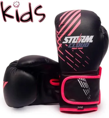 Immagine prodotto di Guanti da boxe per bambini StormCloud Lynx, nero/rosa, 6 once