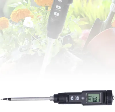 Zdjęcie produktu dla Tester EC z wyświetlaczem LCD, miernik przewodności gleby i temperatury do sadów przydomowych