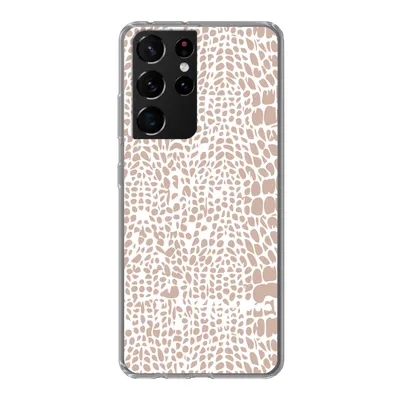 Produktbild von MuchoWow® Handyhülle Schutzhülle Hülle für Samsung Galaxy S21 Ultra Tiermuster - Rosa - Schlange Silikon Softcase Handy Hülle - Mobiltelefon