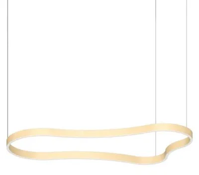 Produktbild von Ideal Lux 345284 WAVES Pendelleuchte LED 54W 5500/2930lm 3000K Gold
