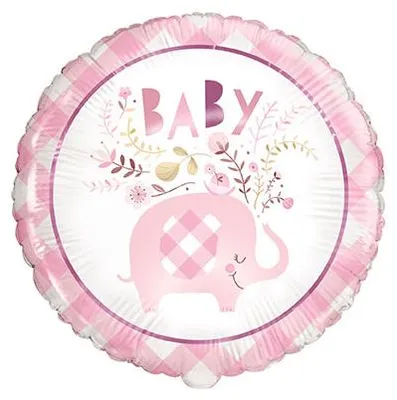 Produktbild von Baby Shower Elefant Mädchen Folienballon