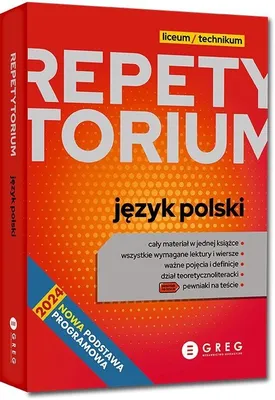 Zdjęcie produktu dla Język polski. Repetytorium 2025 do liceum i technikum