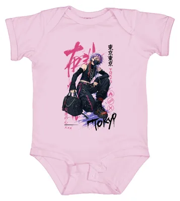 Zdjęcie produktu dla Tokyo Rebel Heart – Anime, dziewczęca odzież cyberpunkowa, techwear, Japonia, styl Y2K, body, różowy, rozmiar 6/12