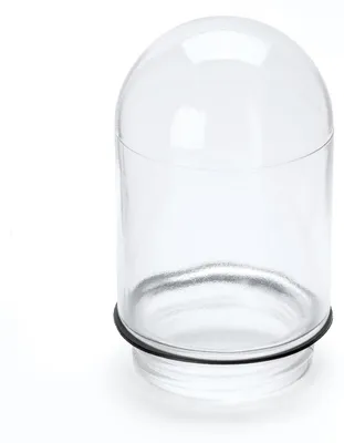 Lampenschirm Glas klar Ø100 mm, H160 mm, Schraubgewinde 80 mm