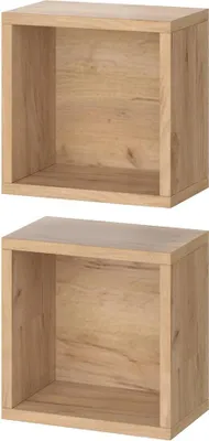 Produktbild von Wandregal Vicco Senyo Goldkraft Eiche 25 x 25 cm 2er Set, Model 36364
