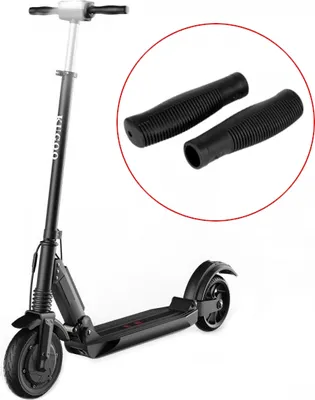 Produktbild von Ein Paar Gummi-Griffe für Elektroroller Kugoo S1 / S1 Pro - Farbe SCHWARZ