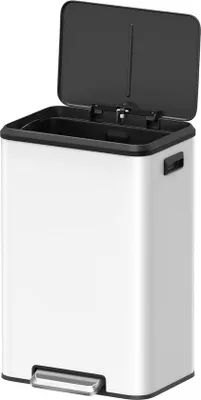 Produktbild von Famanu Abfalleimer 40 Liter mit Softclose Deckel - Weiß
