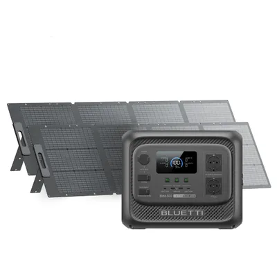 Produktbild von BLUETTI Elite 300 powerstation mit 2×PV200 panels,3014Wh für Wohnmobil & zuhause