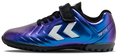 Productafbeelding van Hummel Top Star Turf TF VC 2.0 JR voetbalschoenen, noppenschoenen, paars/blauw/zwart/wit, artikelnummer: 234863-9639, schoenmaat: 32 EU