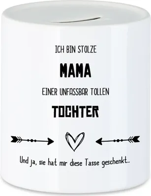 Produktbild von Stolze Mama Tolle Tochter Spardose Lustig Sarkasmus Geschenkidee Muttertag Geburtstag