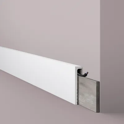 Produktbild von NMC Abdeckleiste CF2S WALLSTYL 22 x 110 x 2000 mm Polystyrol Fliesenabdeckleiste Weiß