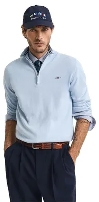 Produktbild von Gant 8030564 Halbzippullover Blau L Herren Blau L