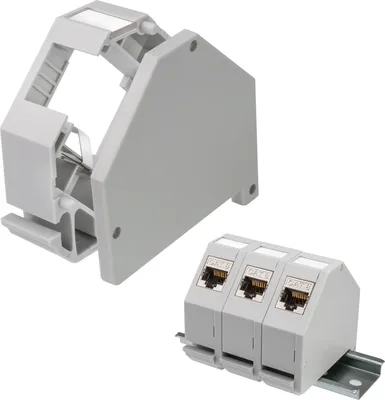 Obrázok produktu pre Sieť s maximálnou konektivitou S/CONN, adaptér na hornú lištu pre keystone moduly RJ45 (08-10020)