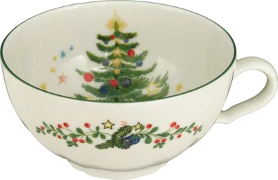 Produktbild von Seltmann Weiden Marie-Luise Teetasse, Tee Tasse, Kaffeetasse, Porzellan, Weihnachten, 210 ml, 001.298787