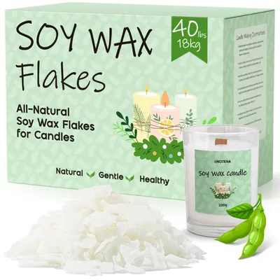 Soja Wachsflocken 18 kg – Premium natürliches Sojawachs für Kerzen