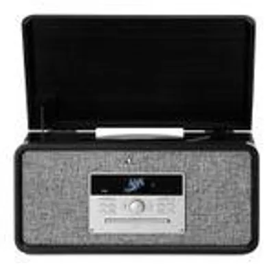 Produktbild von Auna Plattenspieler für Schallplatten, Plattenspieler mit Lautsprecher, CD-Player, MP3 & USB Schallplattenspieler mit Bluetooth & DAB+/FM Radio, Audio Record Player, Moderner Plattenspieler Turntable
