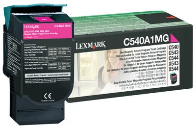 Obrázok produktu pre Lexmark C540A1MG, 1000 strany, Purpurová, 1 kusov