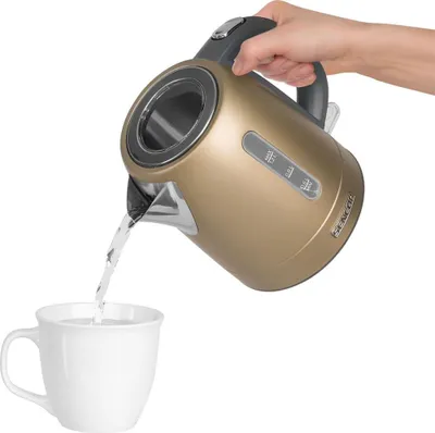 Immagine prodotto di SENCOR SWK 1227CH Bollitore elettrico, volume 1,2 l, indicatore del livello dell'acqua, filtro rimovibile e lavabile, connettore centrale 360° STRIX, potenza 2 150 W