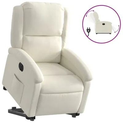 Produktbild von Relaxsessel mit Aufstehhilfe Elektrisch Creme Samt