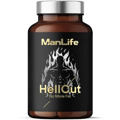Produktbild von Stoffwechsel Booster Für Männer Energie und Fitness  - L-Carnitin Grüntee Guarana Chrom - HellCut ManLife 90 Kapseln