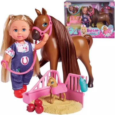Produktbild von Simba Toys Evi Love - Pferde-Tierarztpraxis, für Kinder ab 3 Jahren, 24 x 5,5 x 16 cm SIMBA
