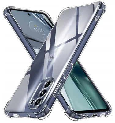 Produktbild von Techsuit robuste transparente Silikonhülle für Motorola Moto G62 5G – transparent