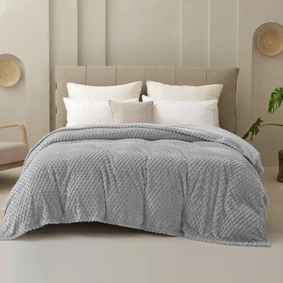 Zdjęcie produktu dla Ibenzoa® Duży, miękki koc z polaru mikrofibrowego, 230 x 200 cm – idealny jako narzuta na sofę, łóżko i do biura