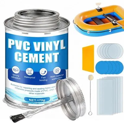 Produktbild von Reparaturset für Schwimmbäder – PVC – inklusive 15 transparenten Flicken – geeignet für schnelle Reparaturen