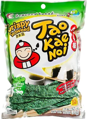 Produktbild von Tao Kae Noi Algensnack original GRÜN 6x32g