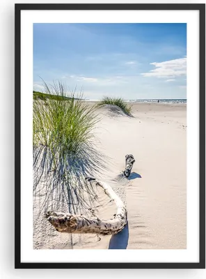 Produktbild von Gerahmtes Poster - Schwarzer Rahmen - Mrzezyno Strand Meer - 50x70 cm - Wand Bild - Wanddeko - Wandbilder - Kunstposter - Wandposter - Bilderrahmen - Bilder - Kunstdruck - Wandbild - P2BPA50x70-4281