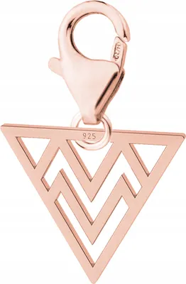 Produktbild von Dreieckiger Anhänger in Roségold 925 Silber