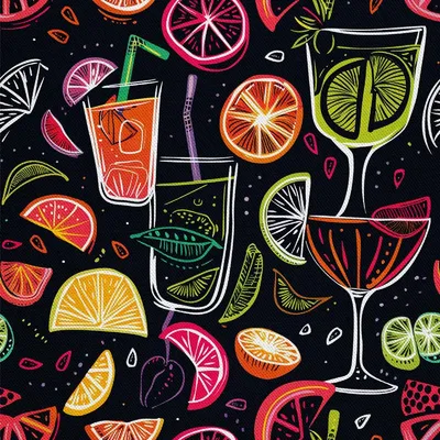 Image de OUTDOOR DECOSTOFFE OXFORD - Motif de cocktail | DX8557