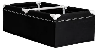 Produktbild von Stoff-Gartenbeet, rechteckiger Pflanztopf | Hochbeet mit Rahmen | für Gemüse, Erdbeeren, Kartoffeln, Tomaten, Blumen, Karotten, Kürbisse, Gurken