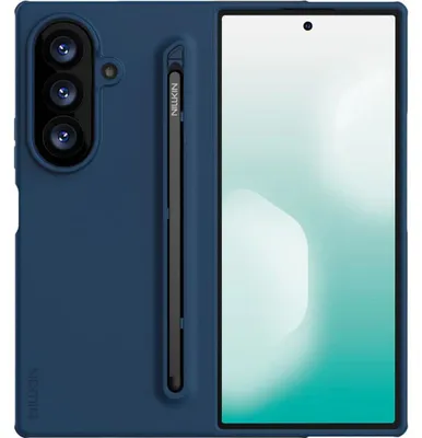 Produktbild von Handyhülle mit Stift für Galaxy Z Fold8 Ultra, Nillkin Flex Pure Fold Case, Dunkelblau