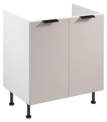 Produktbild von Spülenschrank – Livaro – D80Z Beige / Weiß